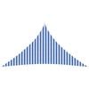 vidaXL Toldo Vela 4,5 x 4,5 x 4,5 m HDPE Triangular Azul y Blanco