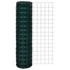 vidaXL Set de euro valla acero verde 25x1,5 m