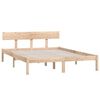 vidaXL Estructura de cama sin colch&oacute;n madera maciza 160x200 cm