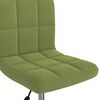 vidaXL Silla de comedor giratoria de terciopelo verde claro