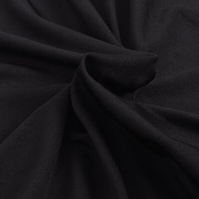 vidaXL funda elástica para sofá de tela jersey de poliéster negra