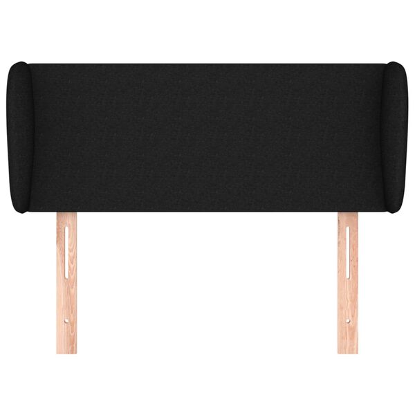 vidaXL Cabecero de tela negro 103x23x78/88 cm