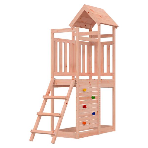 vidaXL Torre de Juego Marr&oacute;n Madera S&oacute;lida de Douglas