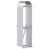 vidaXL Le&ntilde;ero de acero galvanizado plateado 40x45x170 cm
