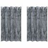 vidaXL Cortinas de Terciopelo 2 pcs Gris plata 175 x 140 cm Terciopelo