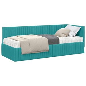 vidaXL Estructura de Cama Esquina con Colch&oacute;n 2 uds. Tuquesa