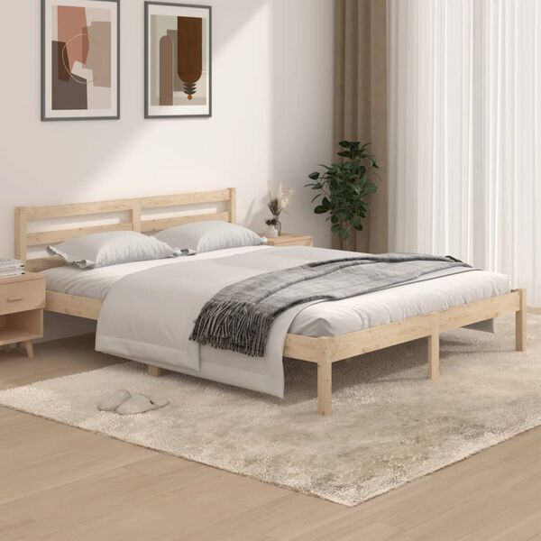 vidaXL Estructura de cama doble sin colch&oacute;n 150x200 cm