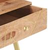 vidaXL Mesa de centro de madera maciza 95x50x42 cm
