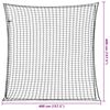 vidaXL Red de remolque con cuerda el&aacute;stica PP negro 4x4 m