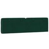 vidaXL Cabecero de cama acolchado terciopelo verde oscuro 180 cm