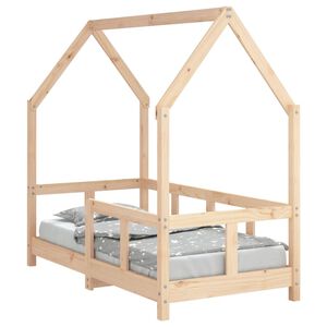 vidaXL Estructura de cama para ni&ntilde;os madera maciza de pino 70x140 cm