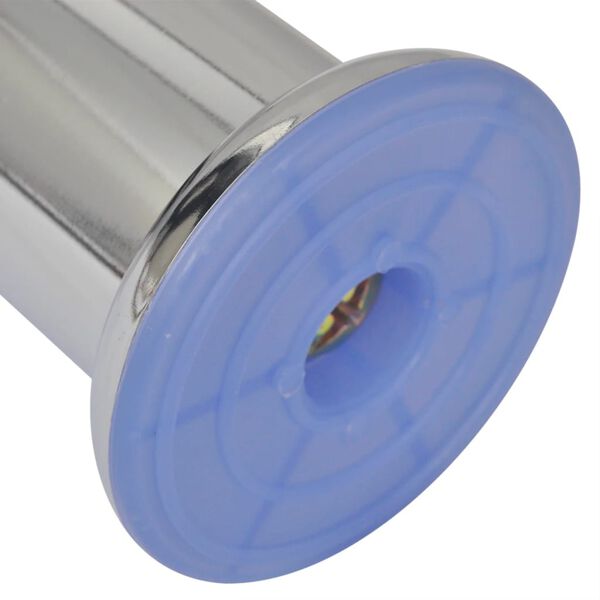 vidaXL Patas de sofá 8 unidades redondas cromadas 60 mm