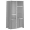 vidaXL Jaula de p&aacute;jaros acero galvanizado gris 115x78x200 cm
