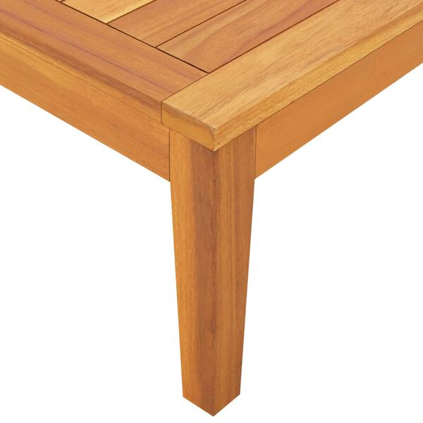 vidaXL Mesa de jardín madera maciza de acacia 64x64x29 cm