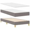 vidaXL Cama tipo Box Spring con colch&oacute;n Taup&eacute; 200 x 100 cm Poli&eacute;ster