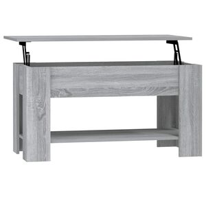 vidaXL Mesa de centro madera de ingenier&iacute;a gris Sonoma 101x49x52 cm