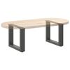 vidaXL Patas para mesa de centro en forma de U (2 unidades), antracita, 40 x (30-31) cm, acero