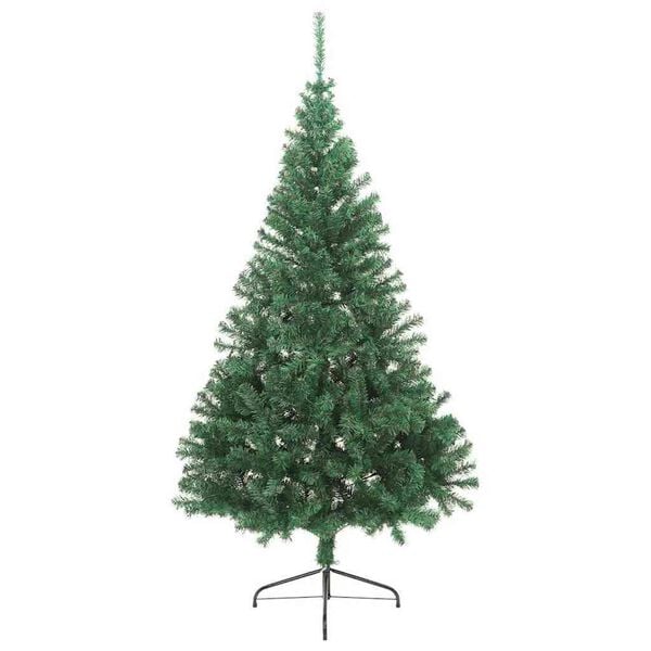 vidaXL &Aacute;rbol de Navidad Artificial Preiluminado Verde 180 cm PVC