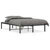 vidaXL Estructura de cama sin colch&oacute;n metal negro 120x190 cm