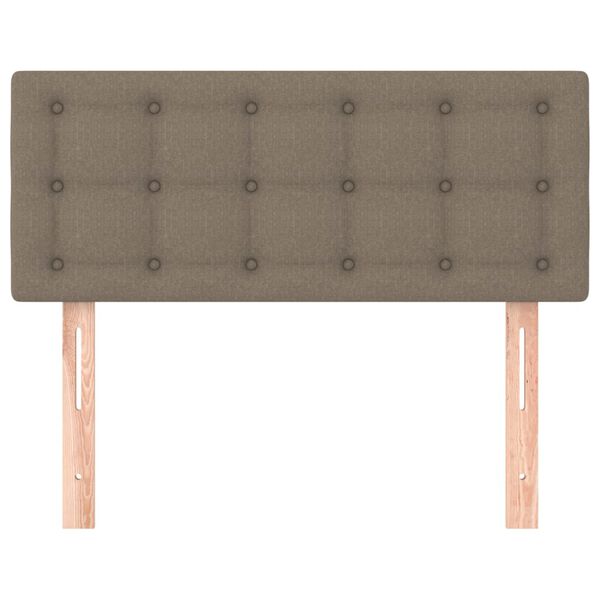 vidaXL Cabecero de tela gris taupe 90x5x78/88 cm