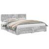 vidaXL Estructura de cama con caj&oacute;n Gris Concreto 200 x 200 cm