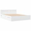 vidaXL Estructura de cama 2 pcs 150 x 200 cm Madera de ingenier&iacute;a