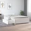 vidaXL Estructura de cama individual con cajones blanco 90x190 cm