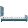 vidaXL Cama tipo Box Spring Azul Oscuro 140 x 200 cm Terciopelo