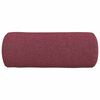 vidaXL Cojines Bolster 2 pcs Rojo vino Ø 15 x 40 cm tela
