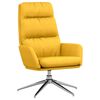 vidaXL Sill&oacute;n de relax de tela amarillo mostaza
