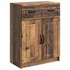 vidaXL Aparador con caj&oacute;n Madera envejecida 66 x 34,5 x 87 cm