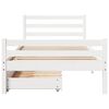 vidaXL Estructura cama sin colch&oacute;n madera maciza pino blanca 100x200cm