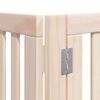 vidaXL Puerta para perros plegable 12 paneles madera de &aacute;lamo 960 cm