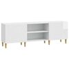 vidaXL Mueble de TV 150 x 31 x 50 cm Blanco Brillante