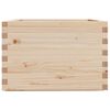 vidaXL Jardinera de madera maciza de pino 70x70x49,5 cm