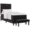 vidaXL Cama tipo Box Spring con cabecera Negro 200 x 100 cm Terciopelo