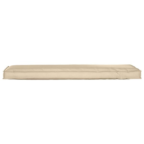 vidaXL Coj&iacute;n Beige 140 x 40 x 8 cm Tela Oxford