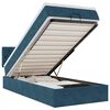vidaXL Estructura cama otomana colch&oacute;n terciopelo azul oscuro