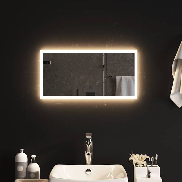 vidaXL Espejo de ba&ntilde;o con LED 60x30 cm