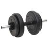 vidaXL Juego de barras y mancuernas con discos 60 kg