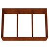 vidaXL Jardinera acero corten 120x80x40 cm