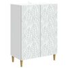 vidaXL Aparador Blanco 66 x 34,5 x 90 cm Madera de ingenier&iacute;a