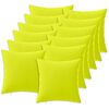 vidaXL Funda de almohada 12 pcs HEERLEN Verde brillante. 40 x 40 cm