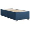 vidaXL Cama box spring con colch&oacute;n tela azul 80x200 cm