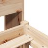 vidaXL Cama con estantería sin colchón madera maciza de pino 100x200cm