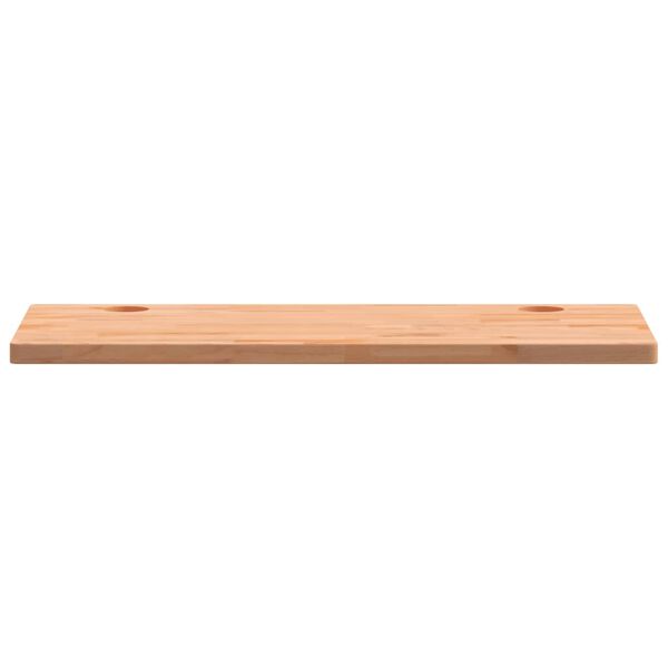 vidaXL Tablero de escritorio madera maciza de haya 110x55x2,5 cm