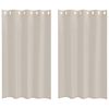vidaXL Cortina de Voil&eacute; 2 uds. Arena 175 x 140 cm Poli&eacute;ster
