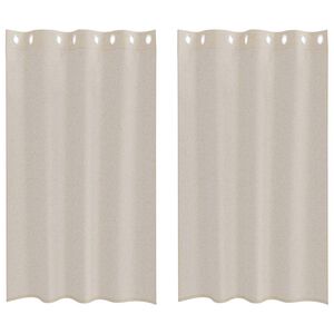 vidaXL Cortina de Voil&eacute; 2 uds. Arena 175 x 140 cm Poli&eacute;ster