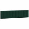 vidaXL Cabecero de cama acolchado Hanko terciopelo verde oscuro 200 cm