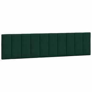 vidaXL Cabecero de cama acolchado Hanko terciopelo verde oscuro 200 cm